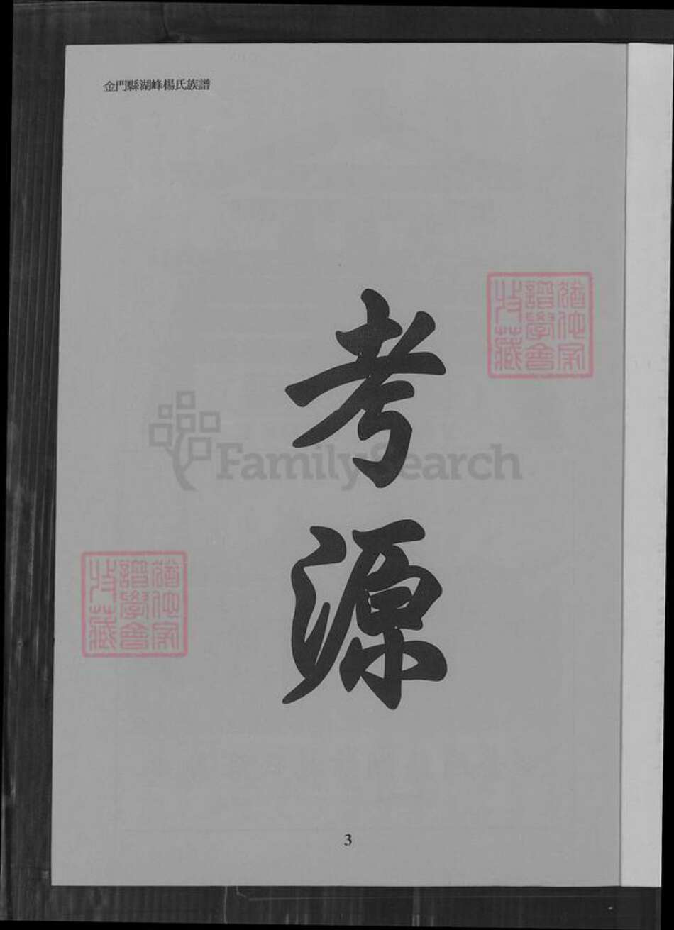 福建省泉州市金门县金宁杨氏弘农堂族谱-金门县湖峰杨氏族谱.pdf电子版预览图2