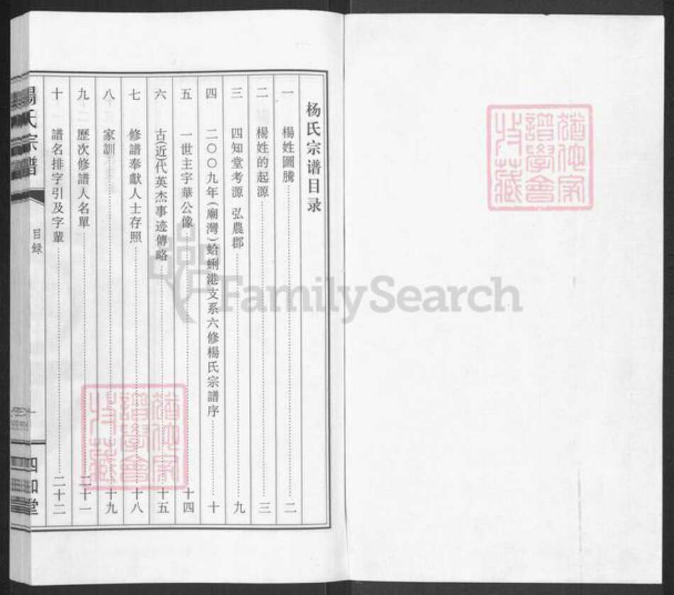 江苏省盐城市阜宁县杨氏四知堂族谱-杨氏宗谱.pdf电子版预览图1