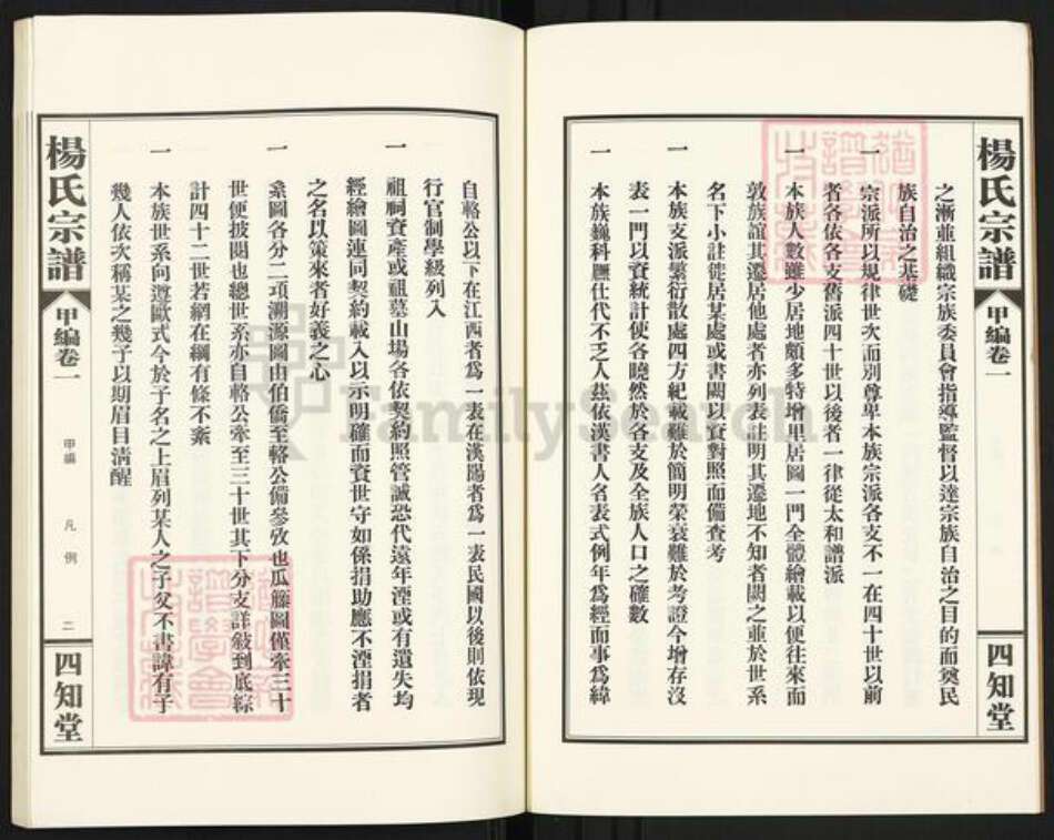 湖北省武汉市蔡甸区杨氏四知堂族谱-杨氏宗谱.pdf电子版预览图5