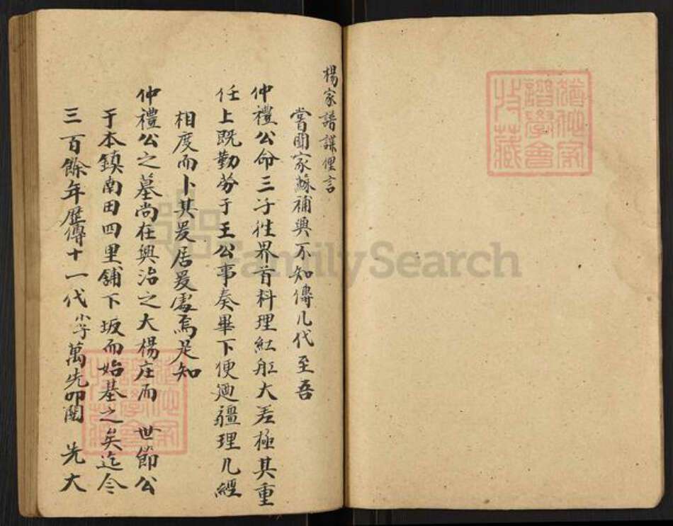 江苏省扬州市高邮市界首镇杨氏四知堂族谱-杨氏宗谱.pdf电子版预览图2