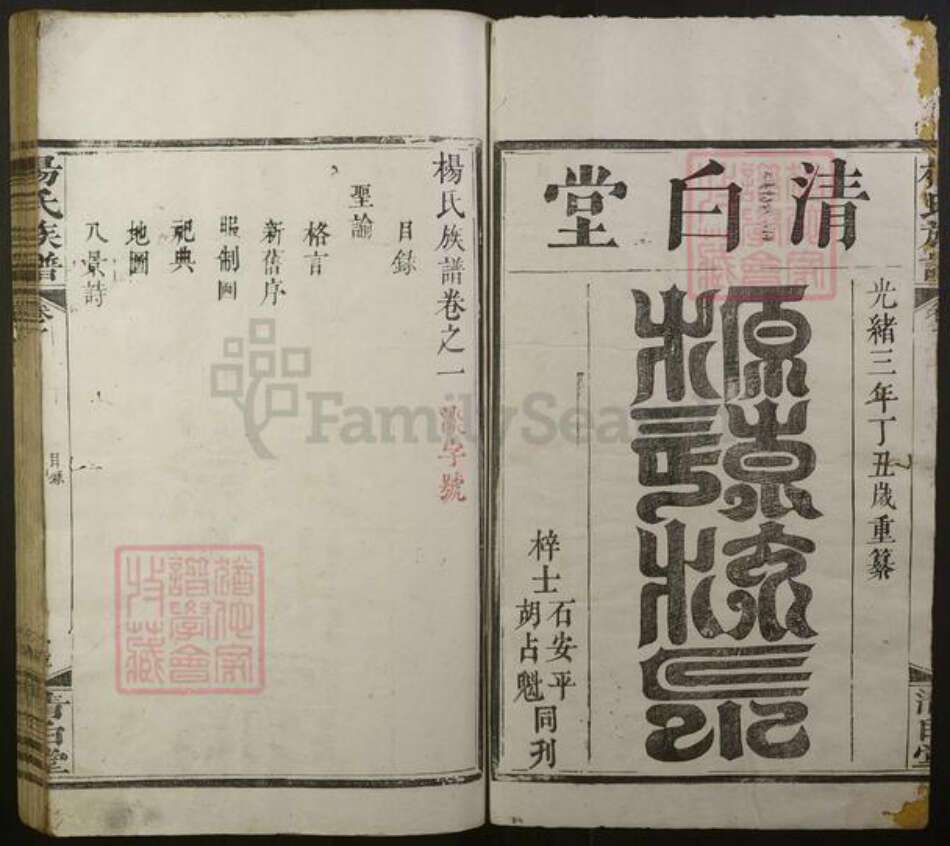 湖南省怀化市会同县杨氏族谱-杨氏族谱.pdf电子版预览图1