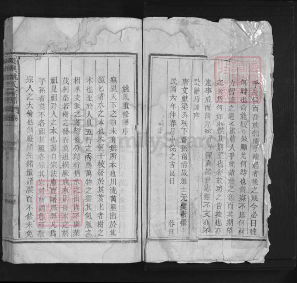 浙江省湖州吴兴区姚氏族谱-吴兴姚氏宗谱.pdf电子版预览图1