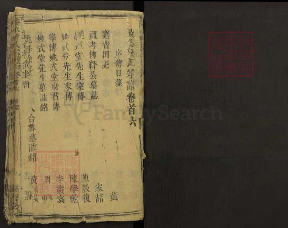 湖北省黄冈市罗田县姚氏积善堂族谱-义水姚氏宗谱.pdf电子版预览图1