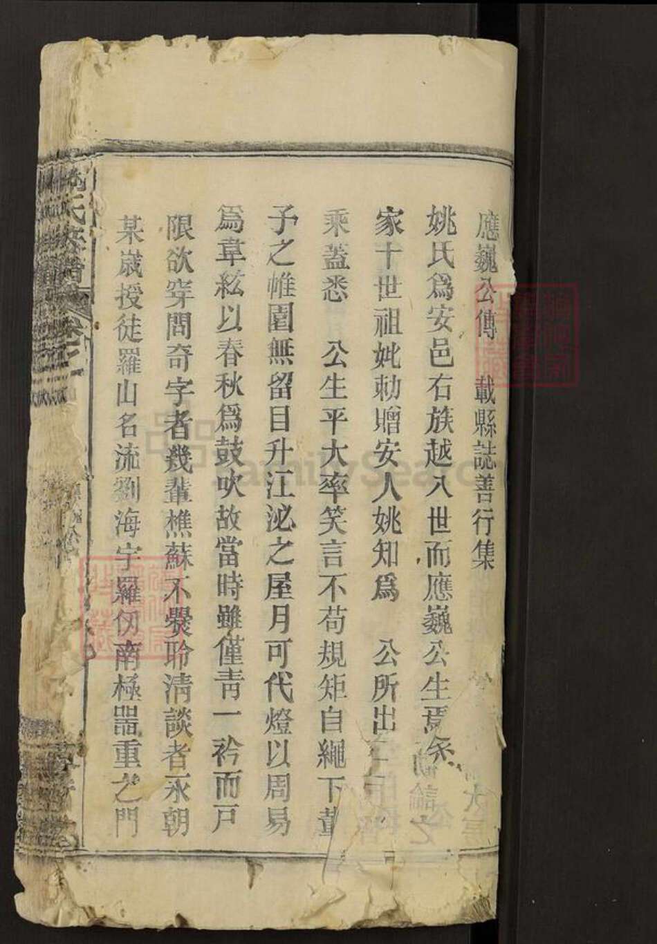 湖北省武汉市黄陂区木兰乡姚氏濬哲堂族谱-姚氏族谱.pdf电子版预览图1