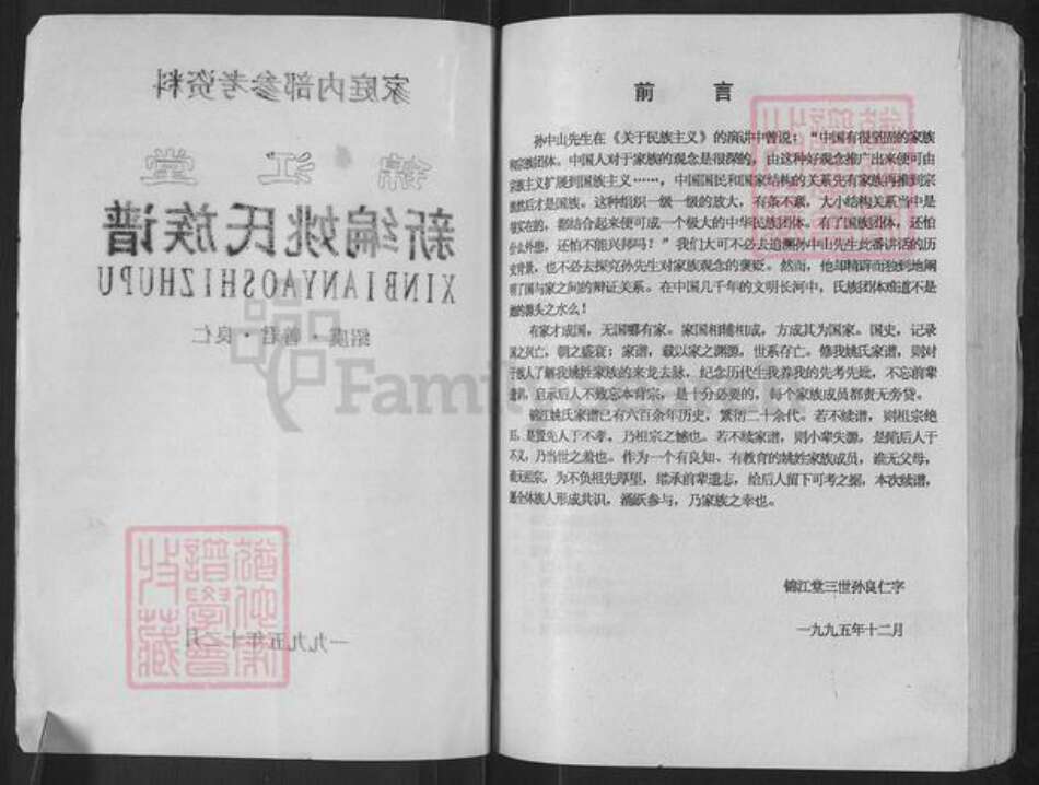 湖南省常德市桃源县姚氏锦江堂族谱-新编姚氏族谱.pdf电子版预览图2