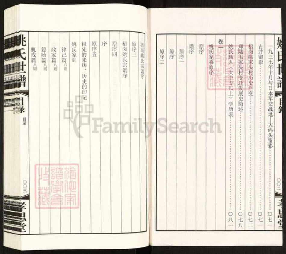 江苏省常州市天宁区郑陆镇姚氏孝思堂族谱-常州梧岗村姚氏世谱.pdf电子版预览图3