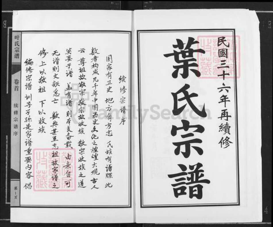 湖北省武汉市江汉区武汉叶氏族谱-叶氏宗谱.pdf电子版预览图2