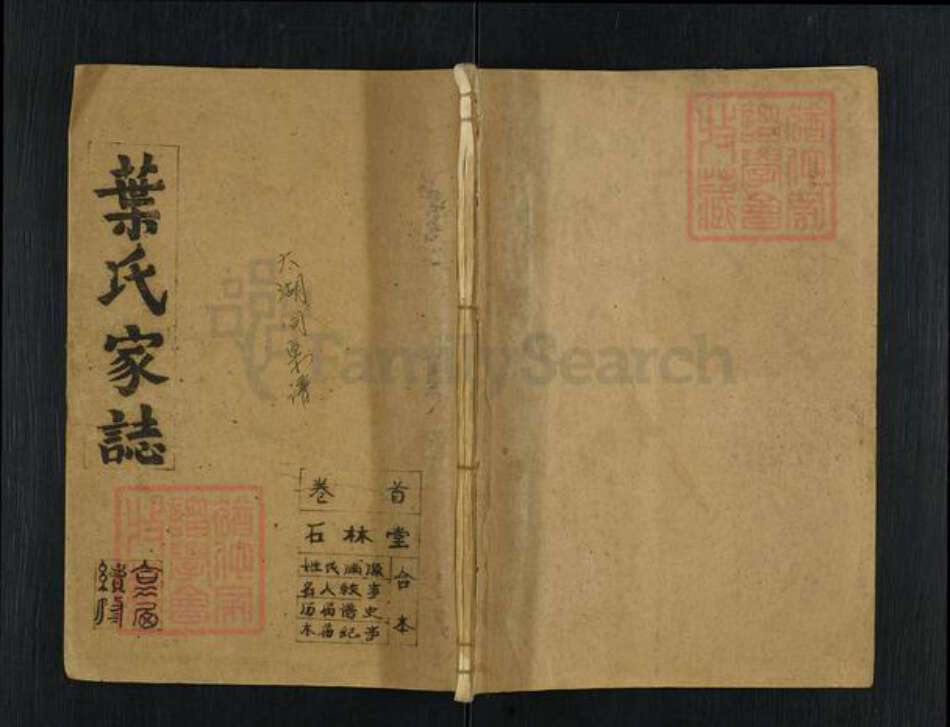 安徽省安庆市太湖县寺前镇叶氏石林堂族谱-叶氏家.pdf电子版缩略图