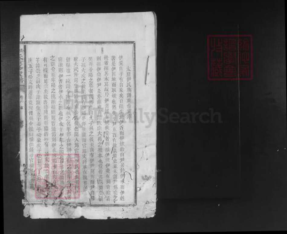 福建省三明市宁化县河龙乡伊氏耕莘堂族谱-伊氏重修家谱.pdf电子版预览图1