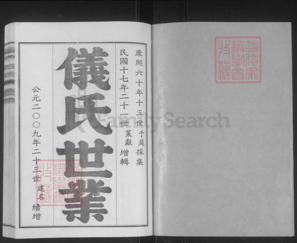 山东省潍坊市高密市朝阳街道仪氏族谱-高密仪氏族谱.pdf电子版预览图1