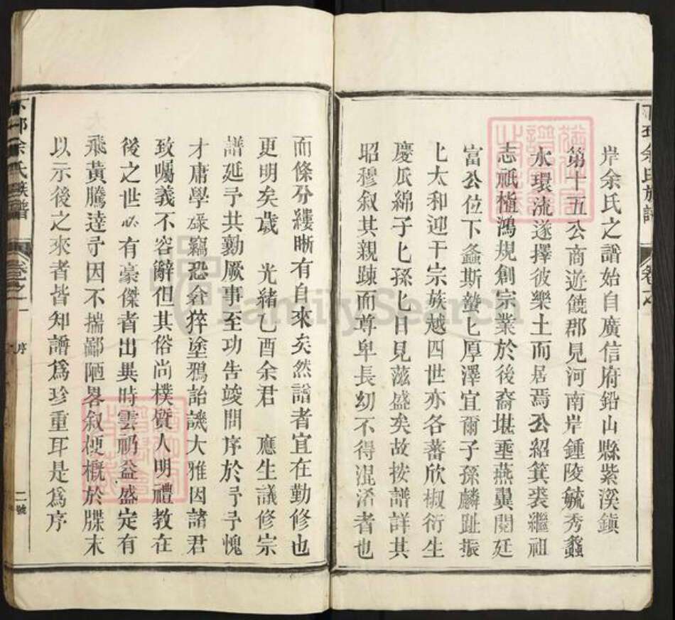 江西省上饶市余氏族谱-下邳余氏宗谱.pdf电子版预览图2