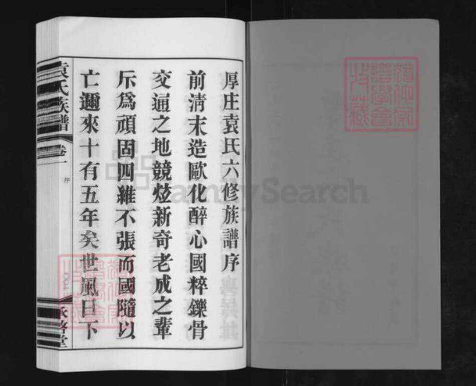 江苏省常州市金坛区儒林镇袁氏承启堂族谱-厚庄袁氏族谱.pdf电子版预览图2