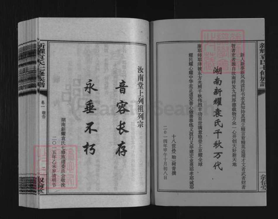 湖南省娄底市双峰县荷叶镇袁氏叙伦堂族谱-新耀袁氏七修族谱.pdf电子版预览图2