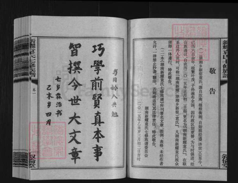 湖南省娄底市双峰县荷叶镇袁氏叙伦堂族谱-新耀袁氏七修族谱.pdf电子版预览图3