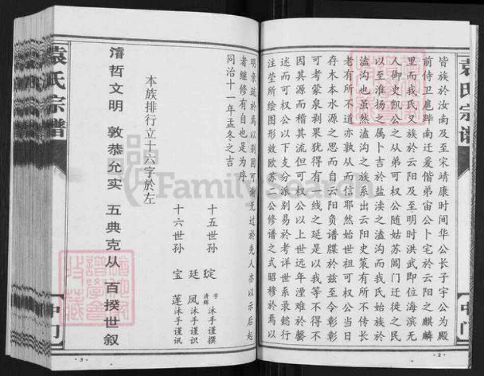 江苏省盐城市亭湖区袁氏卧雪堂族谱-袁氏宗谱.中门.pdf电子版预览图2