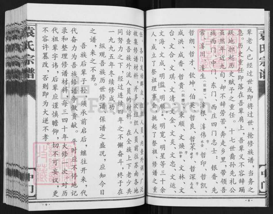 江苏省盐城市亭湖区袁氏卧雪堂族谱-袁氏宗谱.中门.pdf电子版预览图5