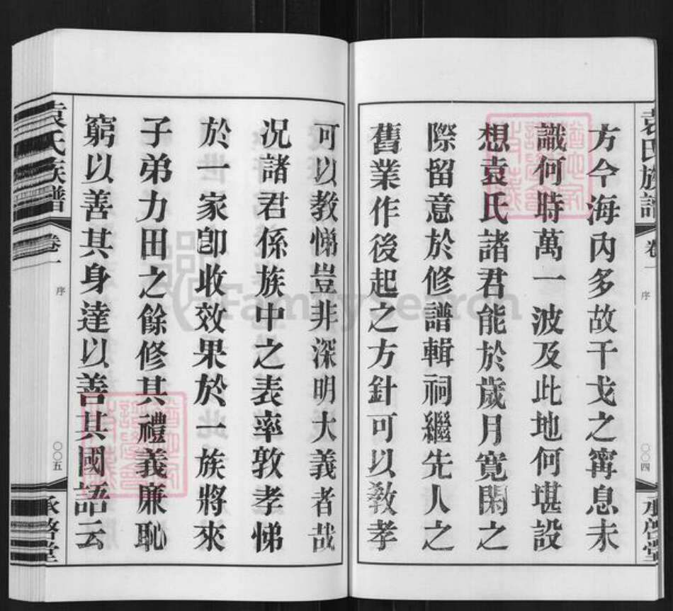 江苏省常州市武进县袁氏承启堂族谱-厚庄袁氏宗谱.pdf电子版预览图4