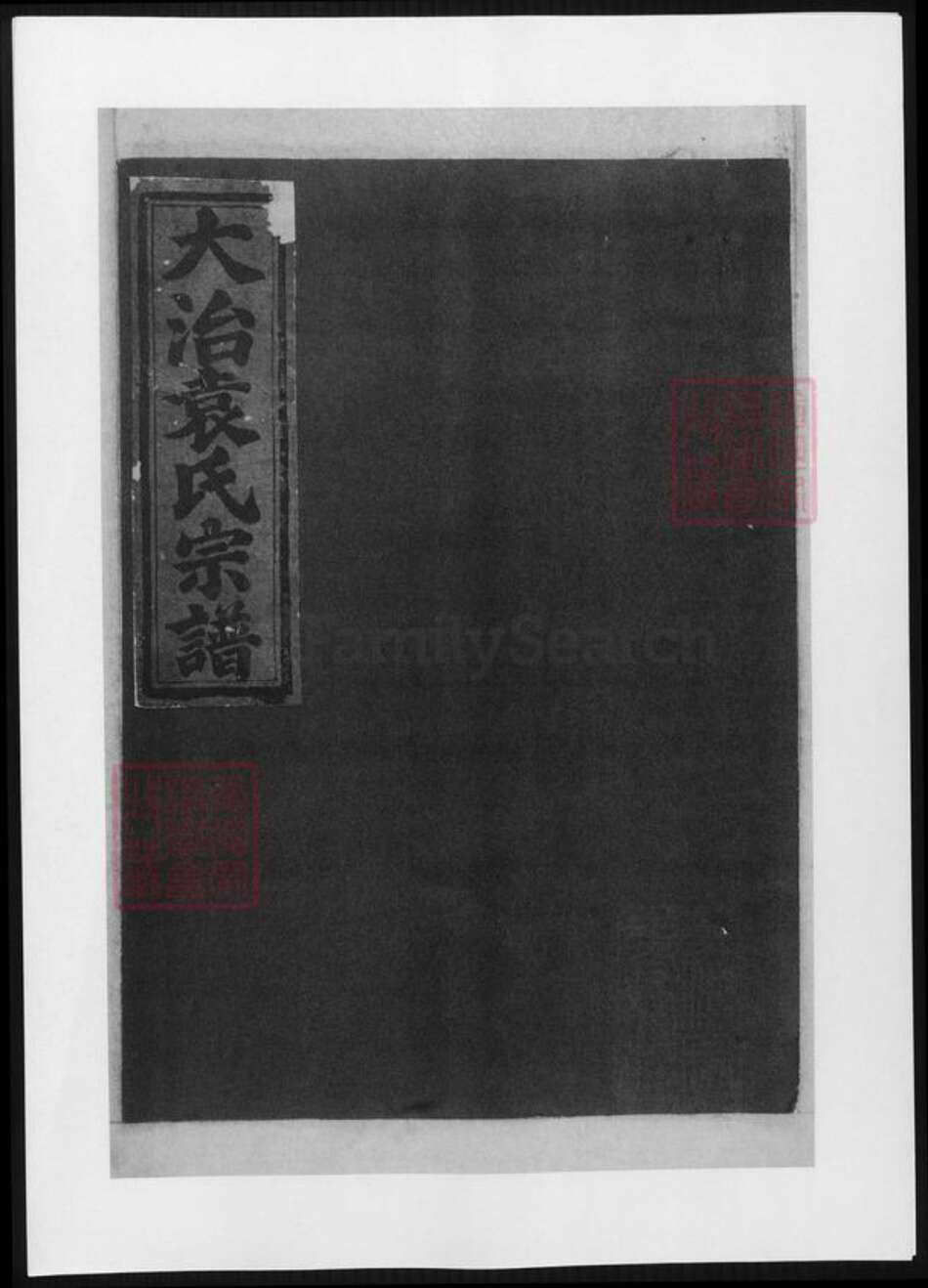 湖北省黄石市大冶市袁氏族谱-大治袁氏宗谱.pdf电子版缩略图