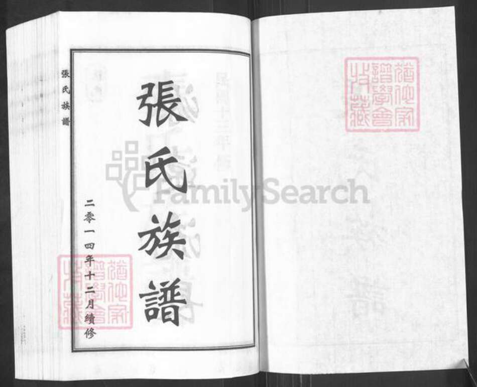 河北省沧州东光县于桥乡张氏族谱-张氏族谱.pdf电子版预览图1