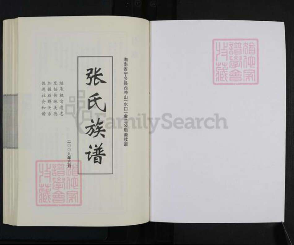 湖南省长沙市宁乡市灰汤镇张氏族谱-张氏族谱.pdf电子版预览图1