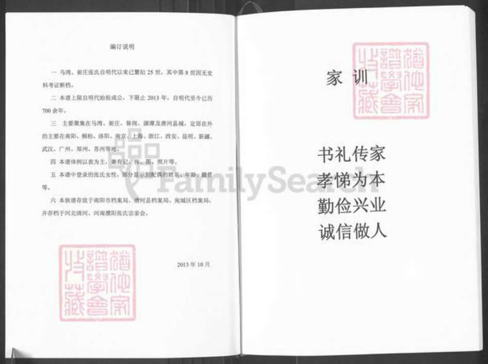 河南省南阳市唐河县源潭镇张氏族谱-唐北马湾崔庄张氏族谱.pdf电子版预览图2
