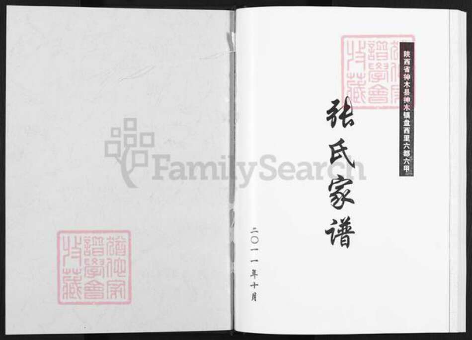 陕西省榆林神木市张氏族谱-张氏家谱.pdf电子版预览图1