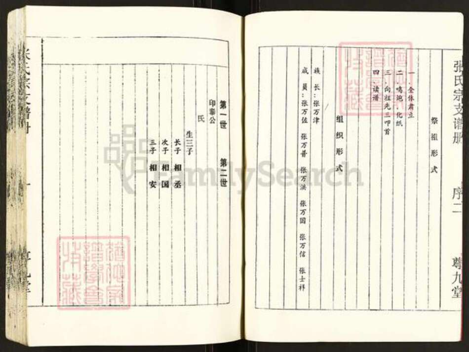 江苏省盐城市建湖县张氏尊九堂族谱-张氏宗支谱册.pdf电子版预览图3