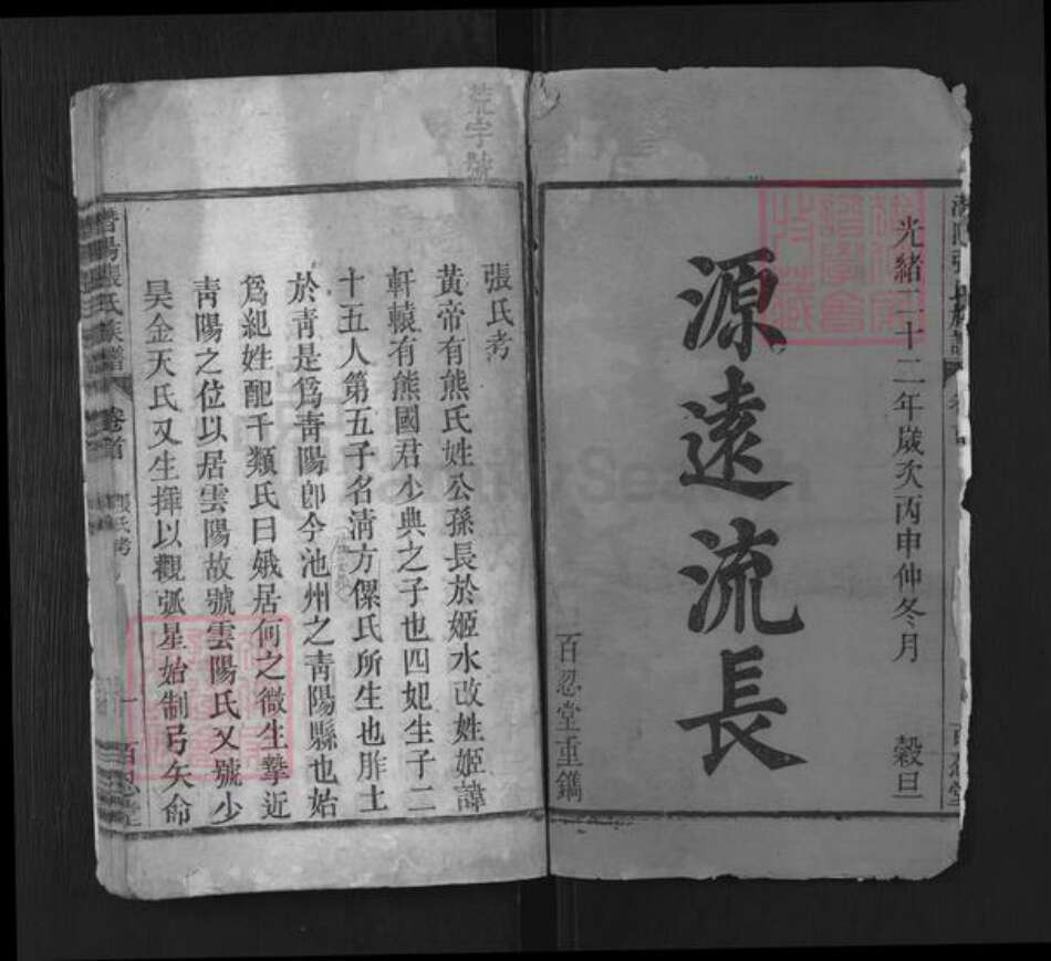 安徽省安庆市潜山市张氏百忍堂族谱-潜阳张氏族谱.pdf电子版预览图1