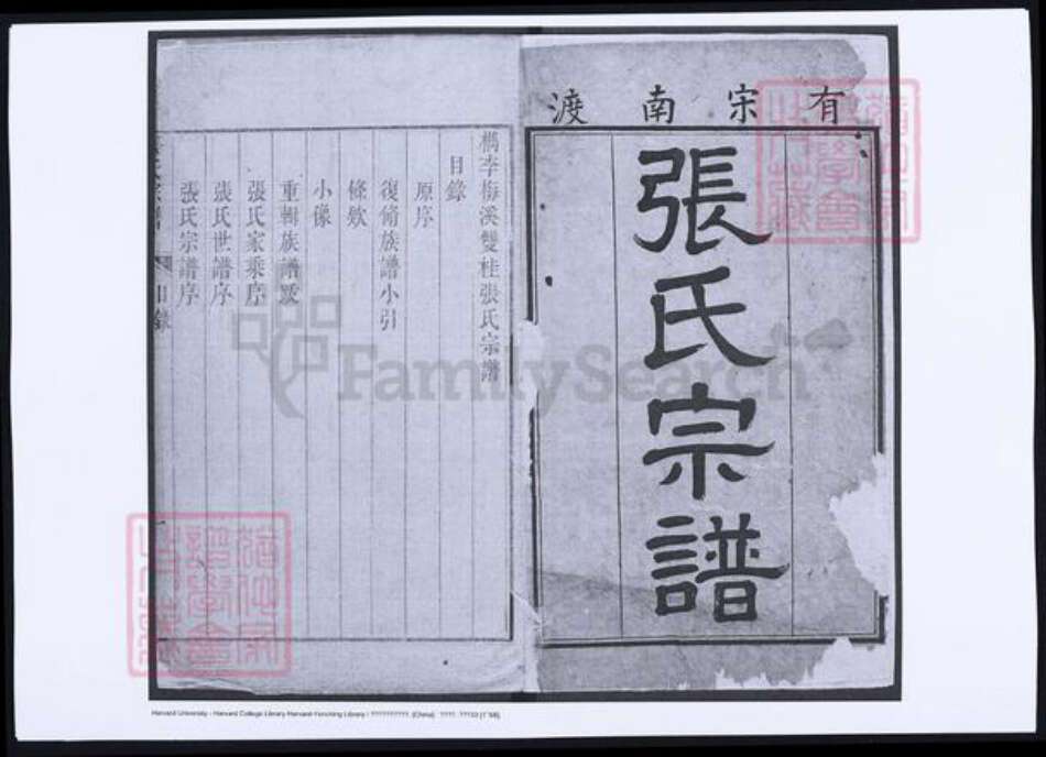 浙江省嘉兴市张氏族谱-欈李梅溪双桂张氏宗谱.pdf电子版预览图1