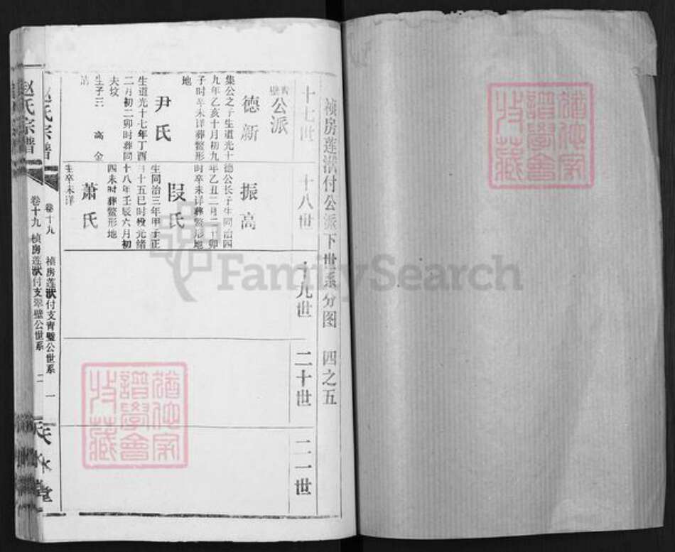 湖南省赵氏天水堂族谱-赵氏宗谱.pdf电子版预览图1