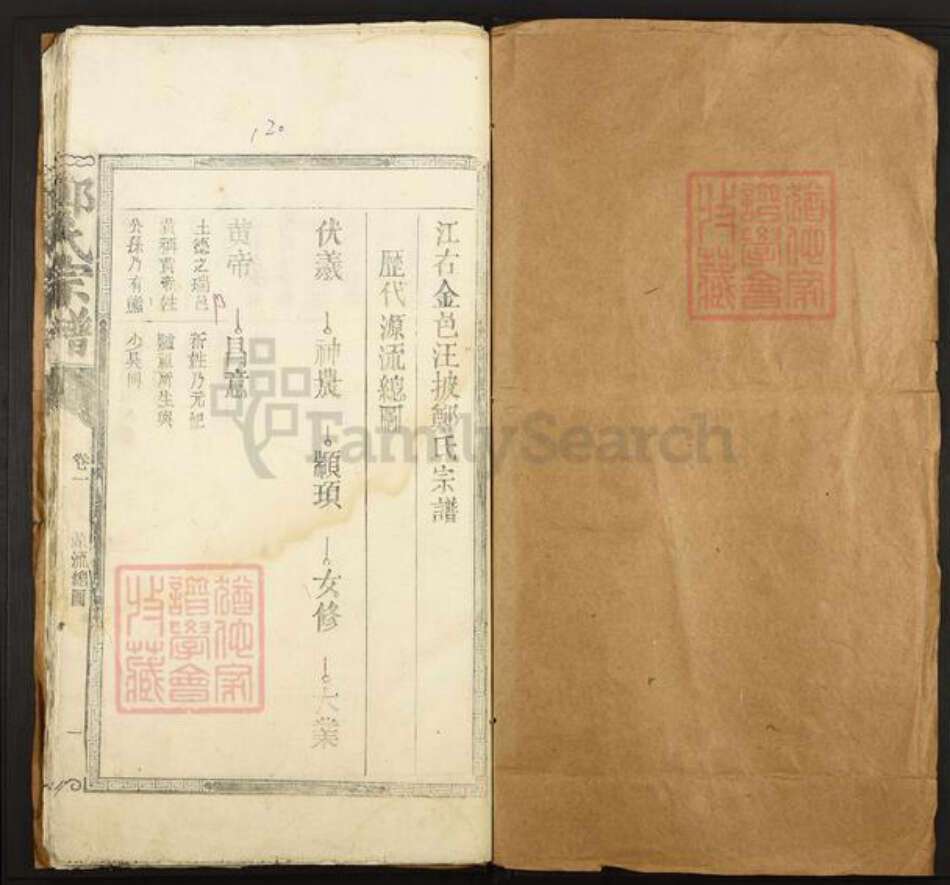 河南省新乡市获嘉县郑氏族谱-郑氏宗谱.pdf电子版预览图1