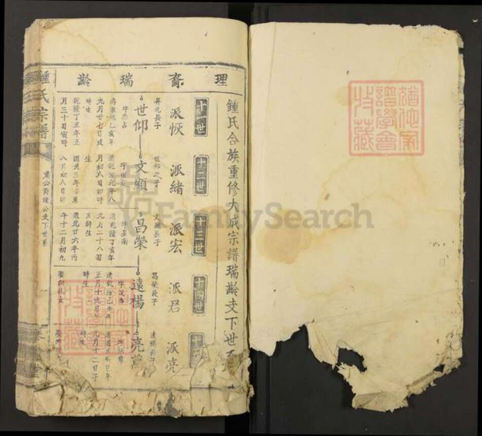 福建省福州市长乐区钟氏琴书堂族谱-钟氏宗谱.pdf电子版预览图1