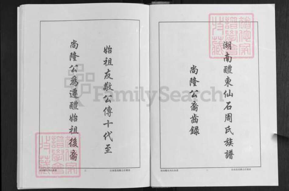 湖南省株洲市醴陵市浦口镇周氏汝南堂族谱-湖南醴陵仙石.周氏六修族谱.尚隆公裔齿录.pdf电子版预览图2