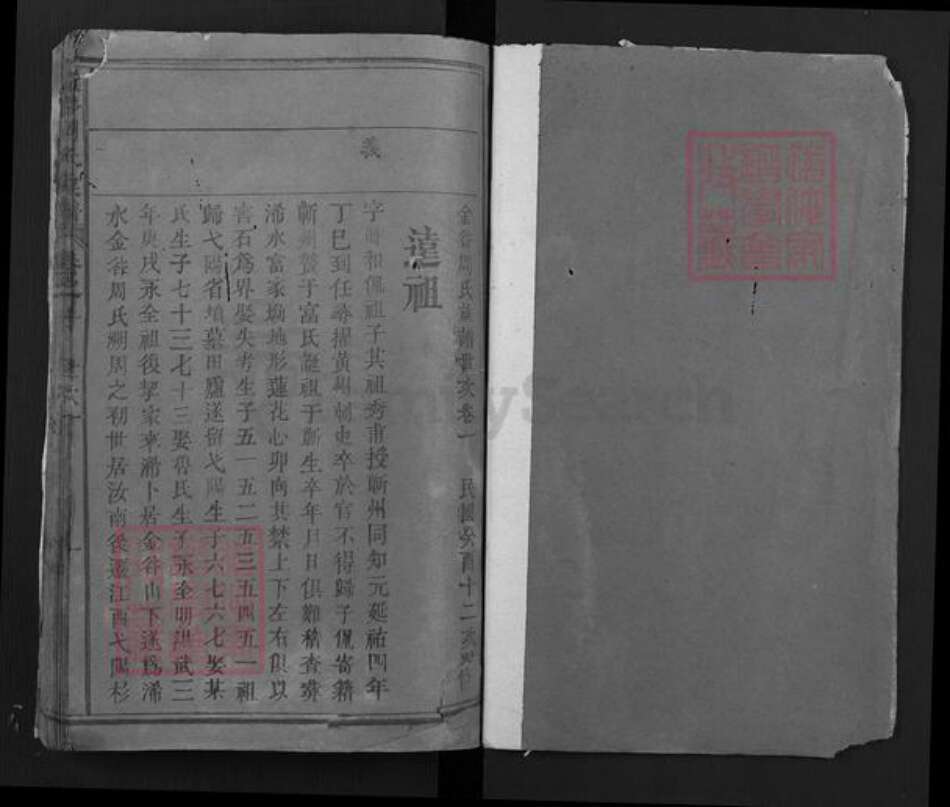 湖北省黄冈市浠水县洗马镇周氏族谱-金谷周氏族谱.pdf电子版预览图1