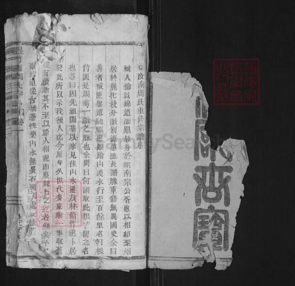 浙江省丽水市莲都区仙渡乡周氏族谱-根竹园周氏宗谱.pdf电子版预览图1