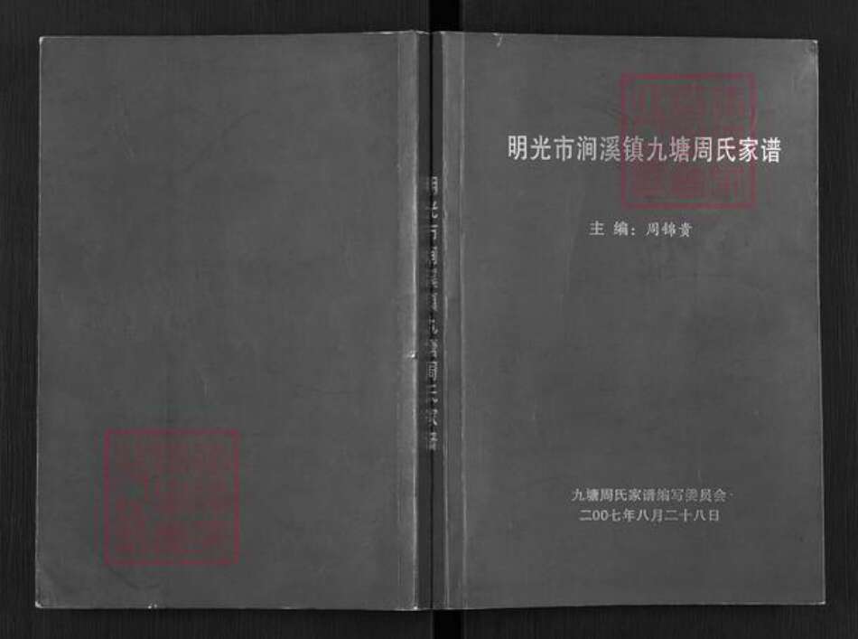 安徽省滁州市明光市涧溪镇周氏族谱-明光市涧溪镇九塘周氏家谱.pdf电子版缩略图
