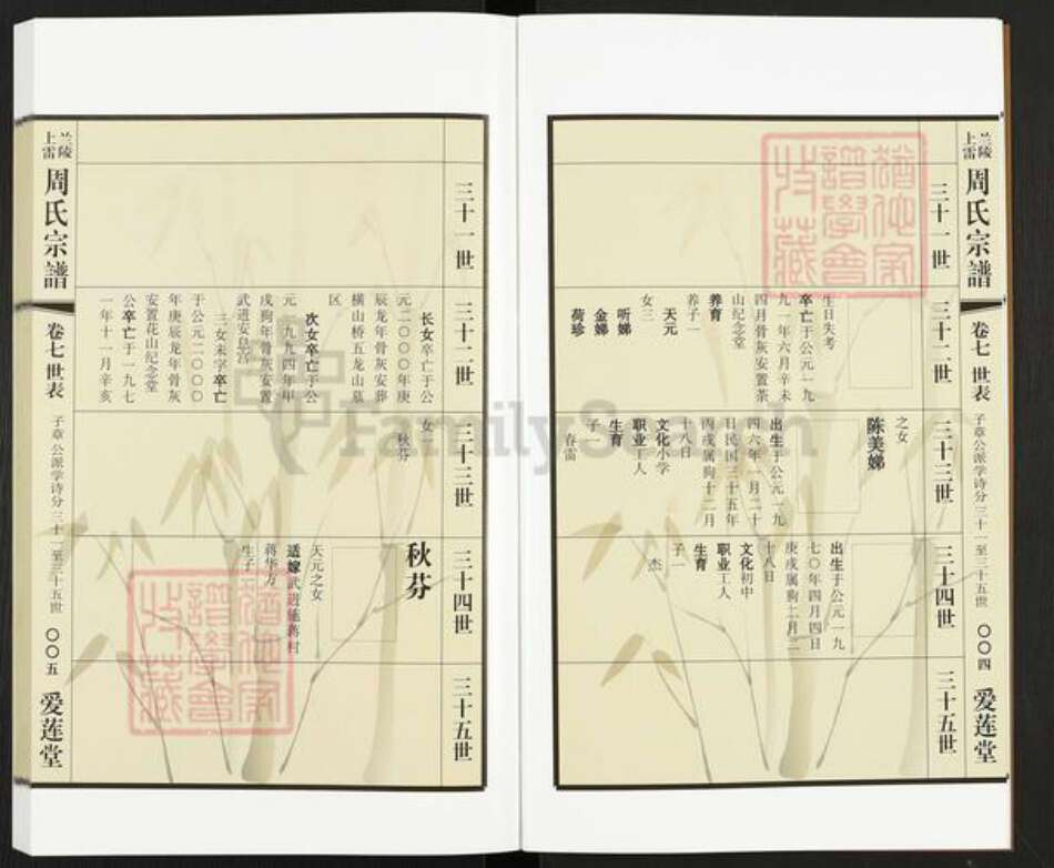 江苏省常州市天宁区周氏爱莲堂族谱-兰陵上雷周氏宗谱.pdf电子版预览图5