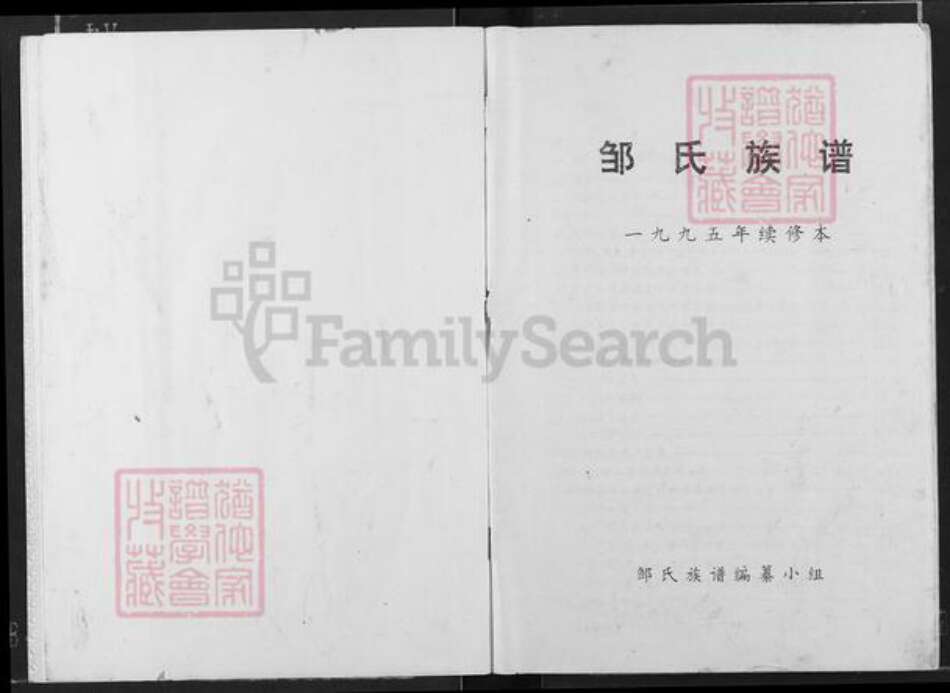 重庆市涪陵区垫江砚台镇邹氏桂林堂族谱-邹氏族谱.pdf电子版预览图1