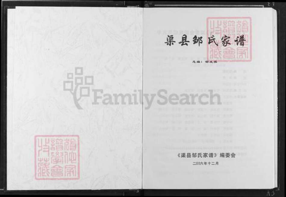 四川省达州市渠县龙凤镇邹氏族谱-渠县邹氏家谱.pdf电子版预览图1