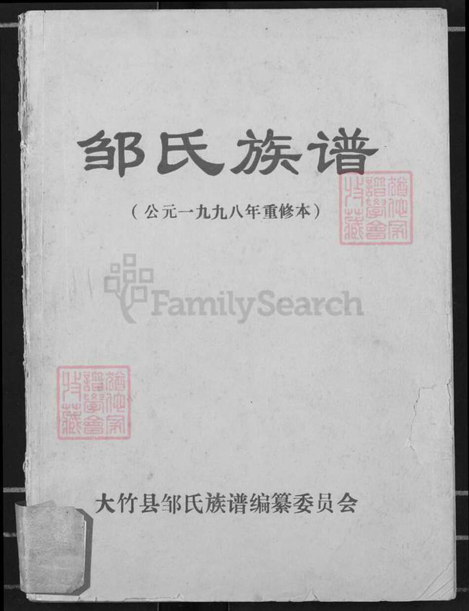 四川省达州市大竹县杨通乡邹氏族谱-邹氏族谱.pdf电子版缩略图