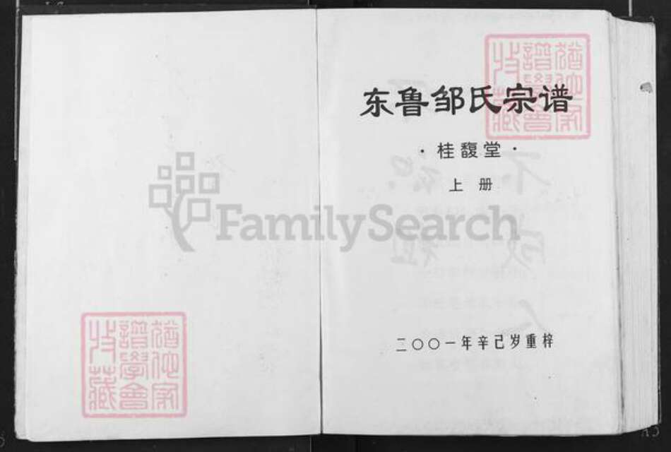 江西省上饶市弋阳县清湖乡邹氏桂馥堂族谱-东鲁邹氏宗谱.pdf电子版预览图1