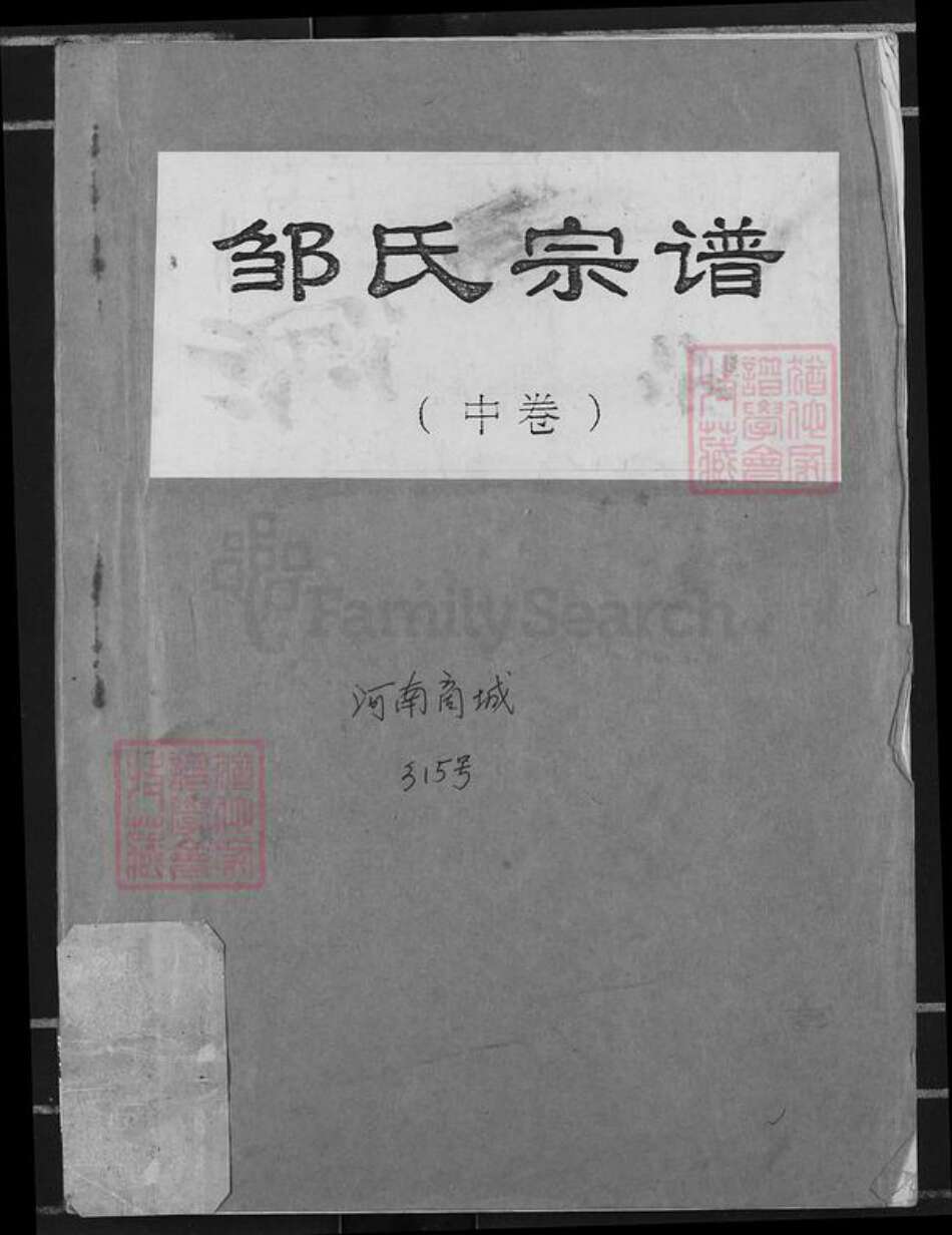 河南省信阳市商城县邹氏族谱-邹氏宗谱.pdf电子版缩略图