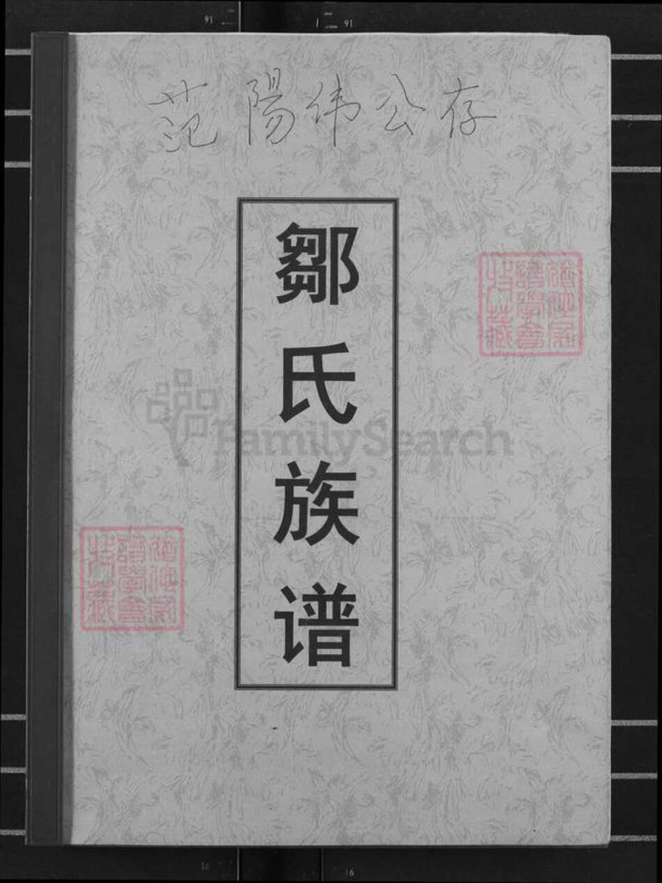 湖南省怀化市麻阳苗族自治县邹氏族谱-邹氏族谱.pdf电子版缩略图