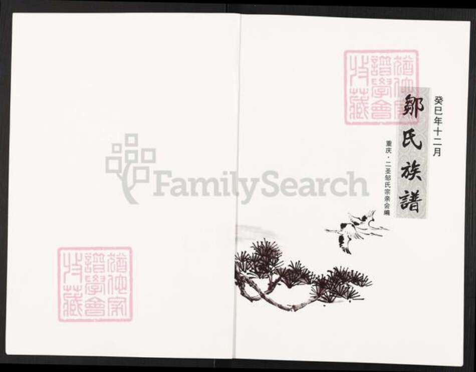 重庆市巴南区巴县二圣镇邹氏族谱-邹氏族谱.pdf电子版预览图1