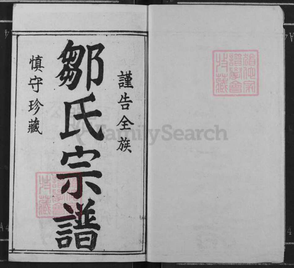 湖北省黄冈市罗田县邹氏务本堂族谱-邹氏宗谱.pdf电子版预览图1