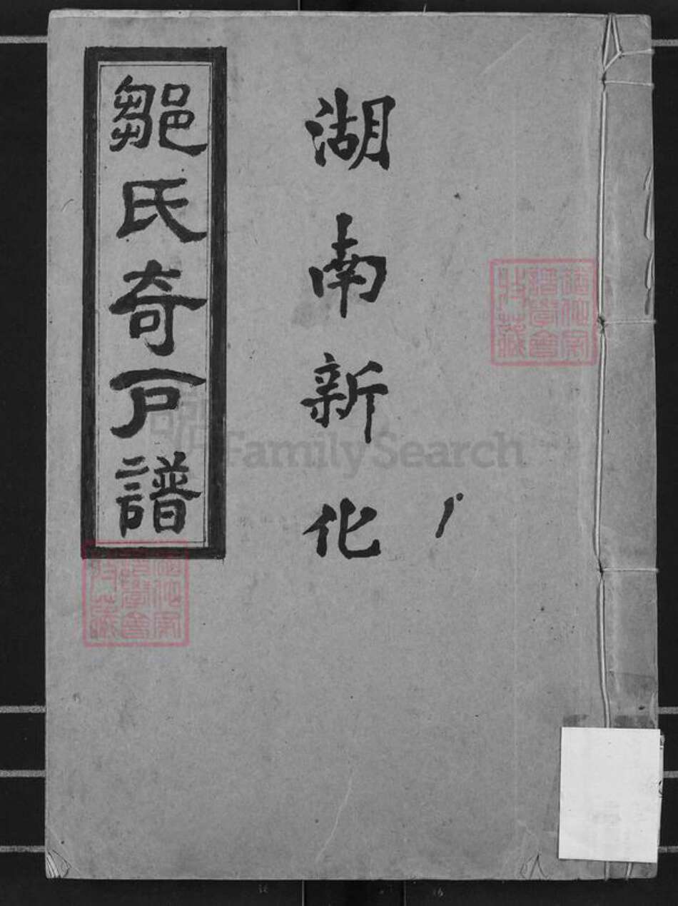 湖南省娄底市新化县邹氏世德堂族谱-湖南新化邹氏奇户谱.pdf电子版缩略图