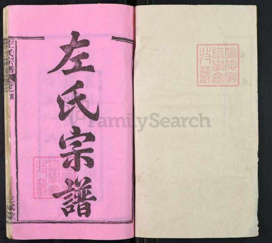 湖北省武汉市新洲区左氏三赋堂族谱-左氏宗谱.pdf电子版预览图1