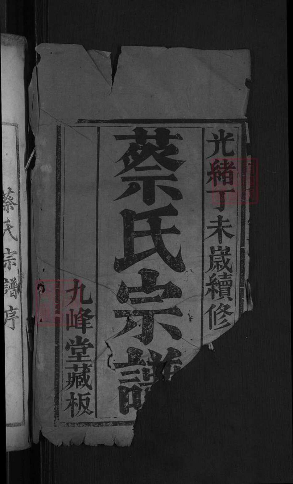 湖北省黄冈市麻城市蔡氏九峰堂族谱-蔡氏宗谱.pdf电子版预览图2