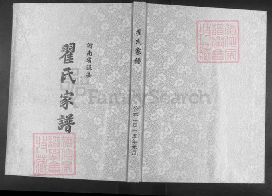 河南省焦作市温县南张羌镇翟氏族谱-翟氏家谱.pdf电子版