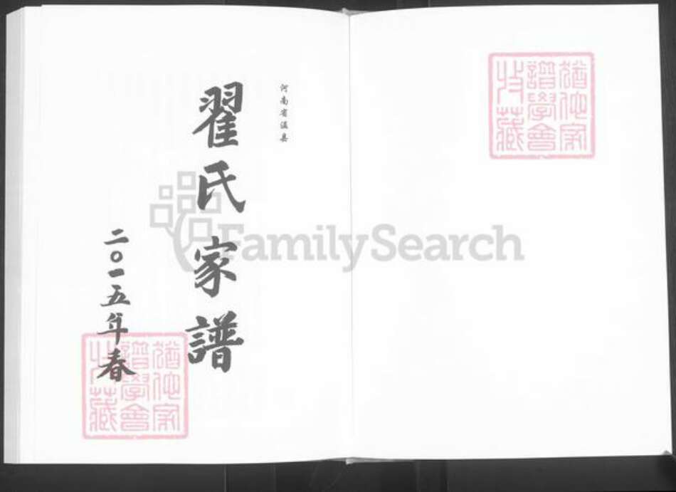 河南省焦作市温县南张羌镇翟氏族谱-翟氏家谱.pdf电子版预览图1